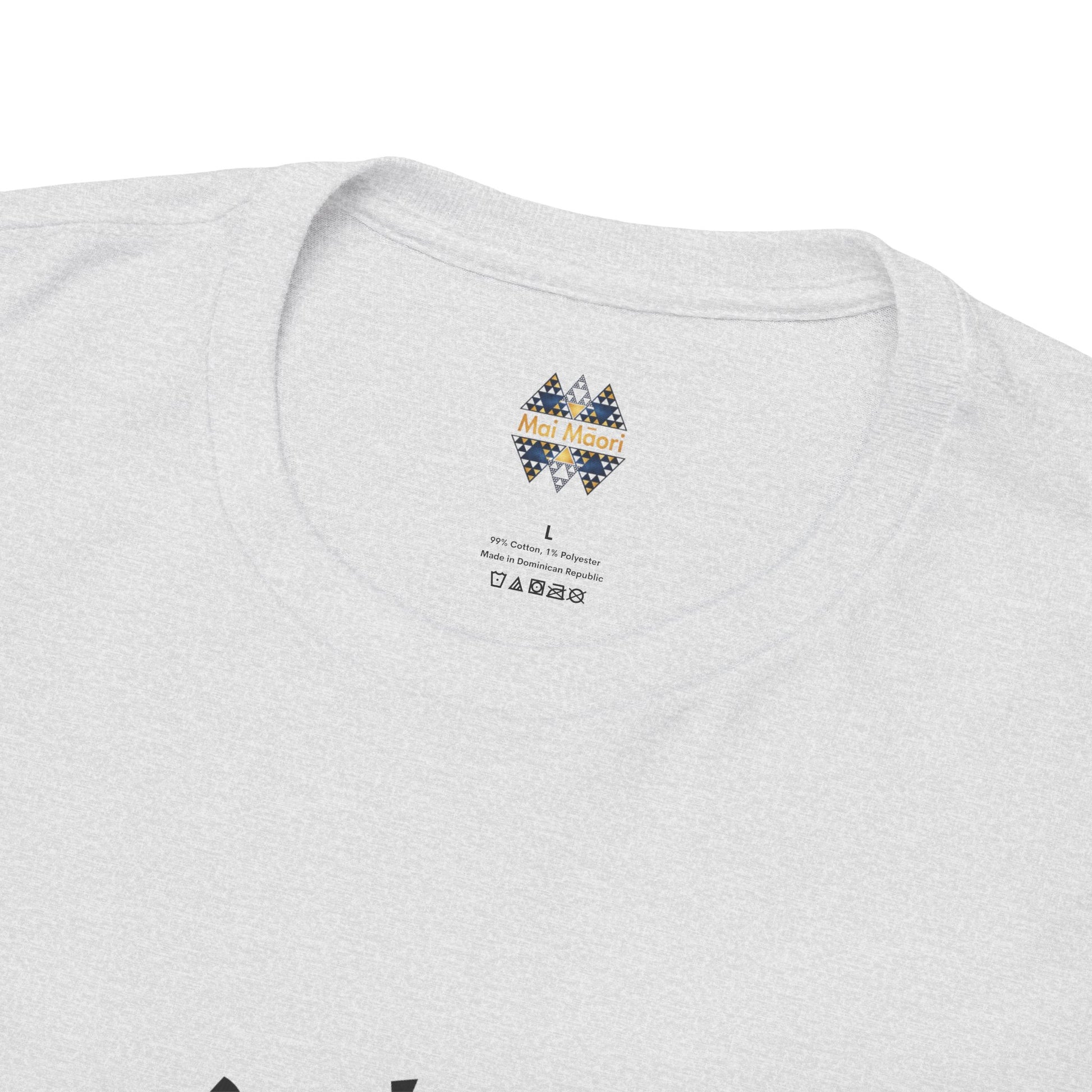 Heather gray T-shirt crew neck with small back neck logo label