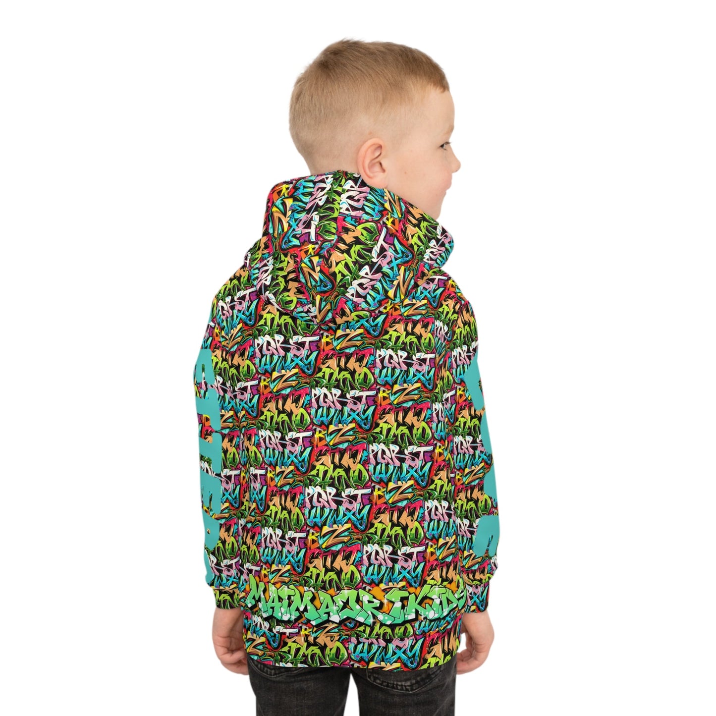 Love Letters Alphabet Hoodie Teal