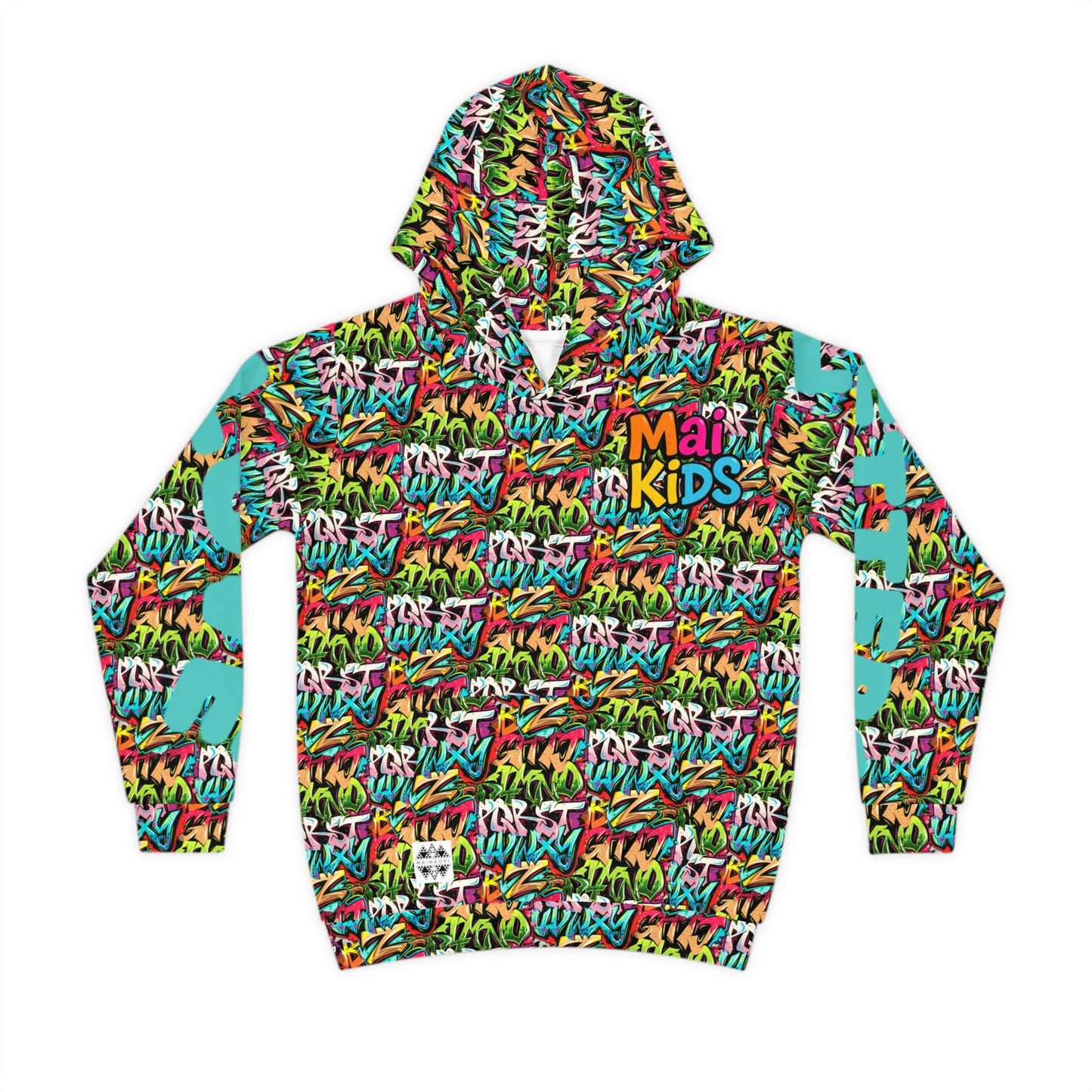 Love Letters Alphabet Hoodie Teal