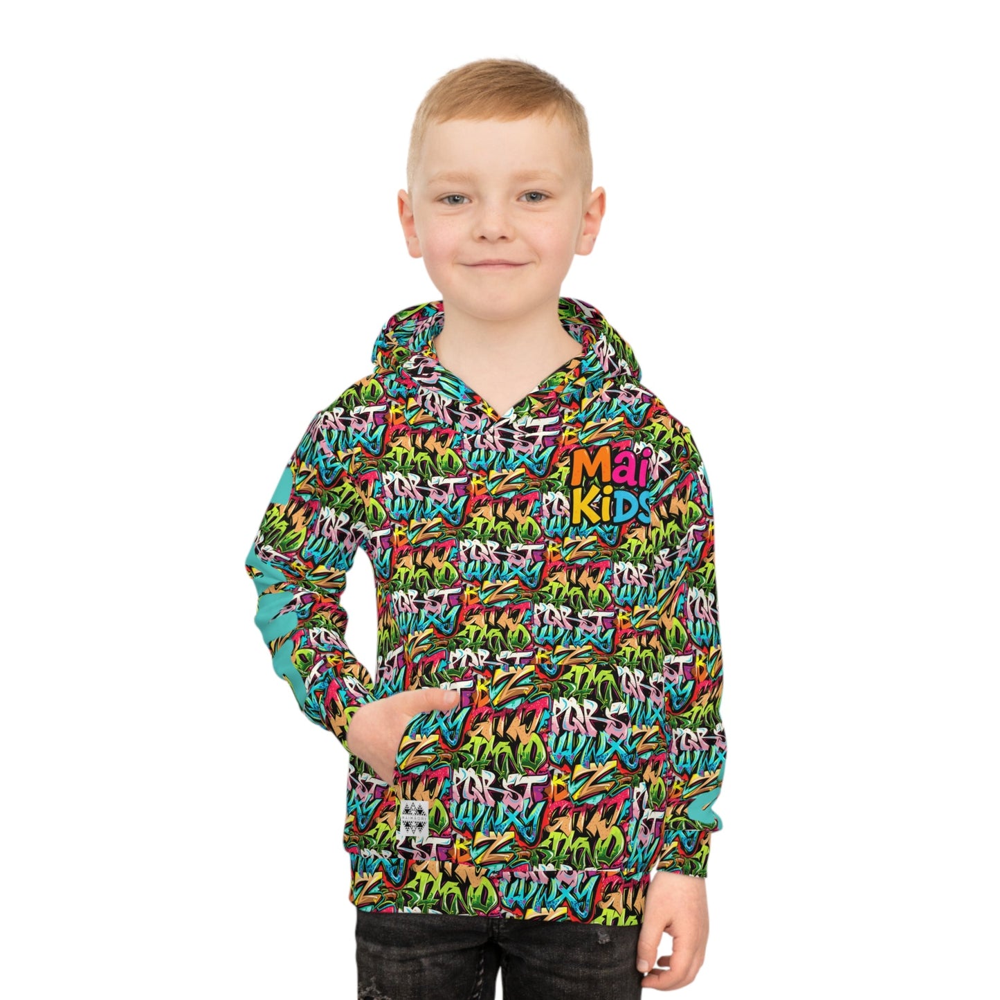 Love Letters Alphabet Hoodie Teal