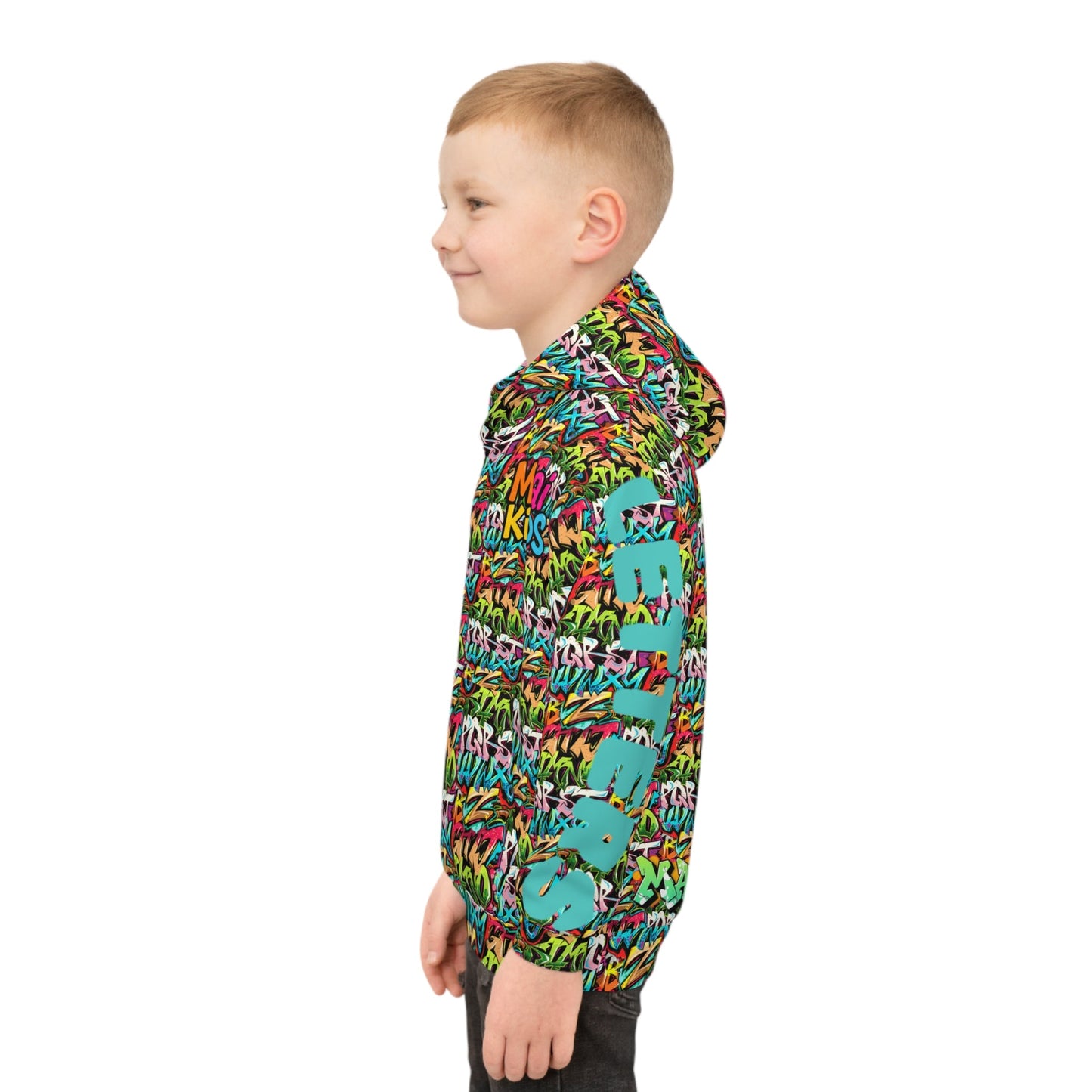 Love Letters Alphabet Hoodie Teal